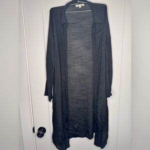 Rebellion Black Duster Sheer Cardigan